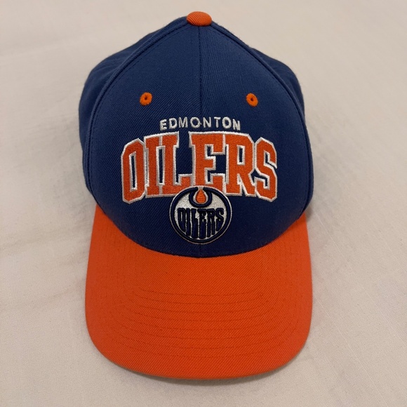 Edmonton Oilers Snapback Hat Cap Mitchell & Ness Adjustable NHL Hockey Vintage - Picture 1 of 6